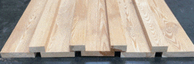 British Larch Contemporary fencing Rain Screen