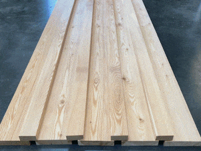 British Larch Contemporary fencing Rain Screen