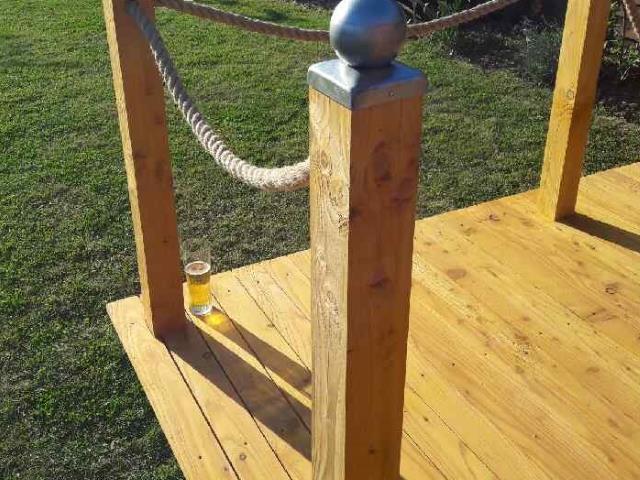 Larch Decking by CO2 Timber