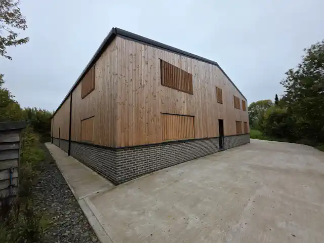 British Larch Shadow Gap Cladding